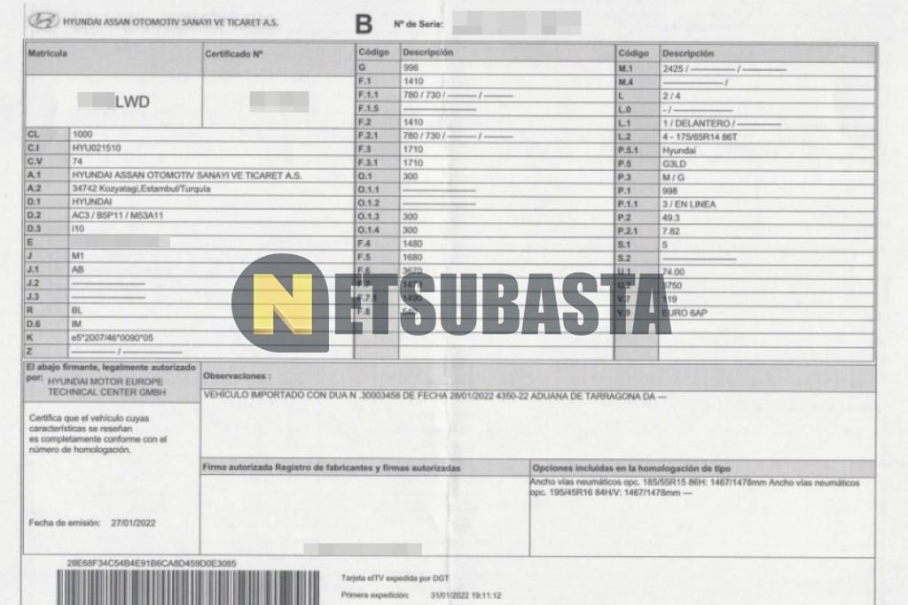 Hyundai i10 1.0 MPI 2022