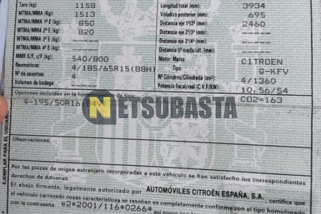 Citroën C3 Pluriel 1.4i 2008