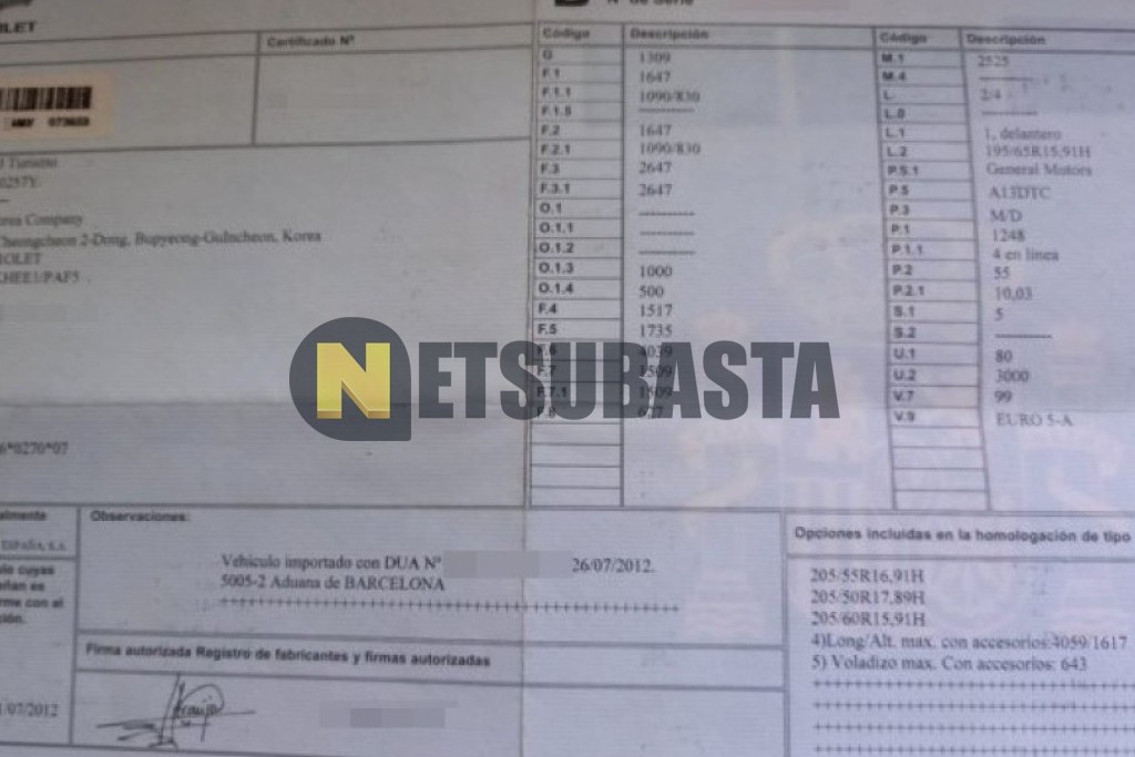 Chevrolet Aveo 1.3 D 2012