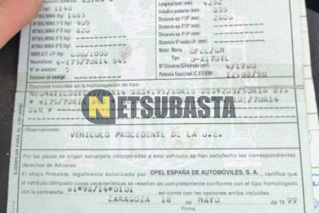 Opel Astra 1.7 TD 1999