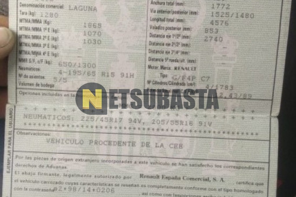 Renault Laguna 1.8 16v 2001