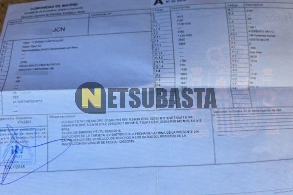 Opel Insignia 2.0 CDTI ecoFLEX 2015