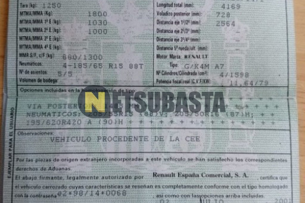 Renault Scenic 1.6 16v 2001
