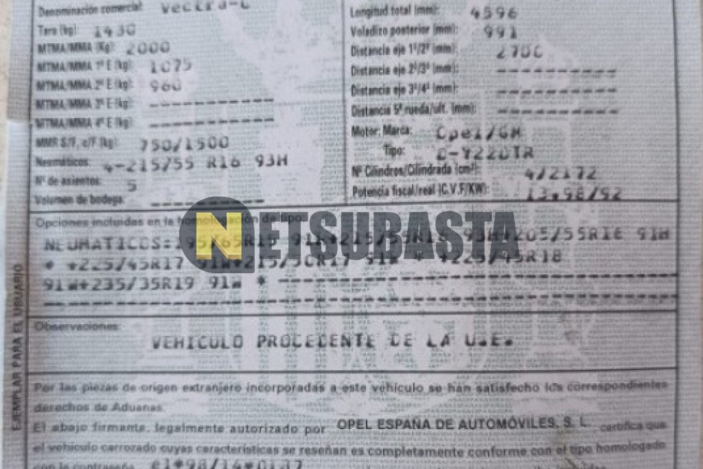 Opel Vectra 2.2 DTI 2004