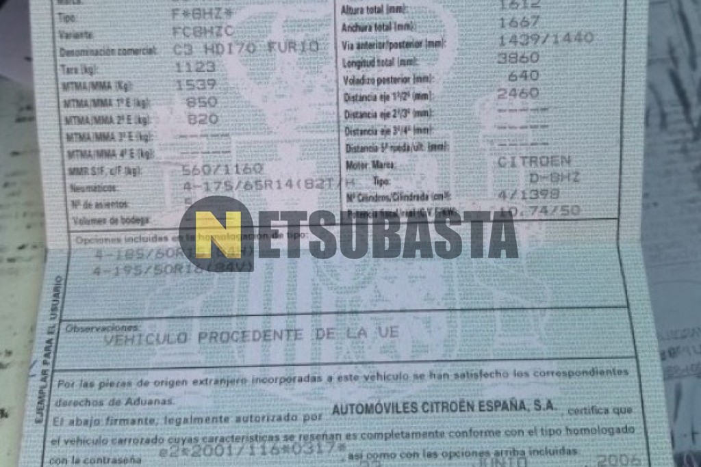 Citroën C3 1.4 HDi 2006