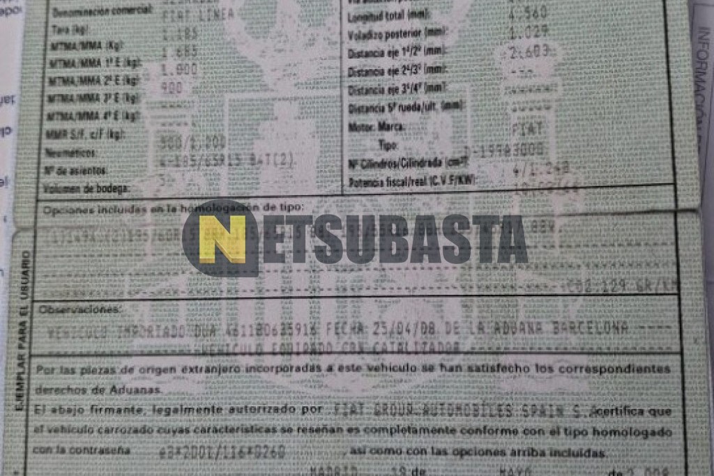 Fiat Linea 1.3 Multijet 2008