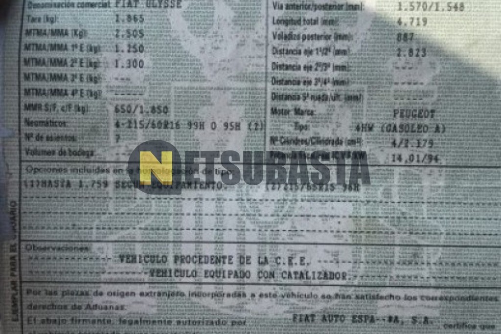 Fiat Ulysse 2.2 JTD 2005