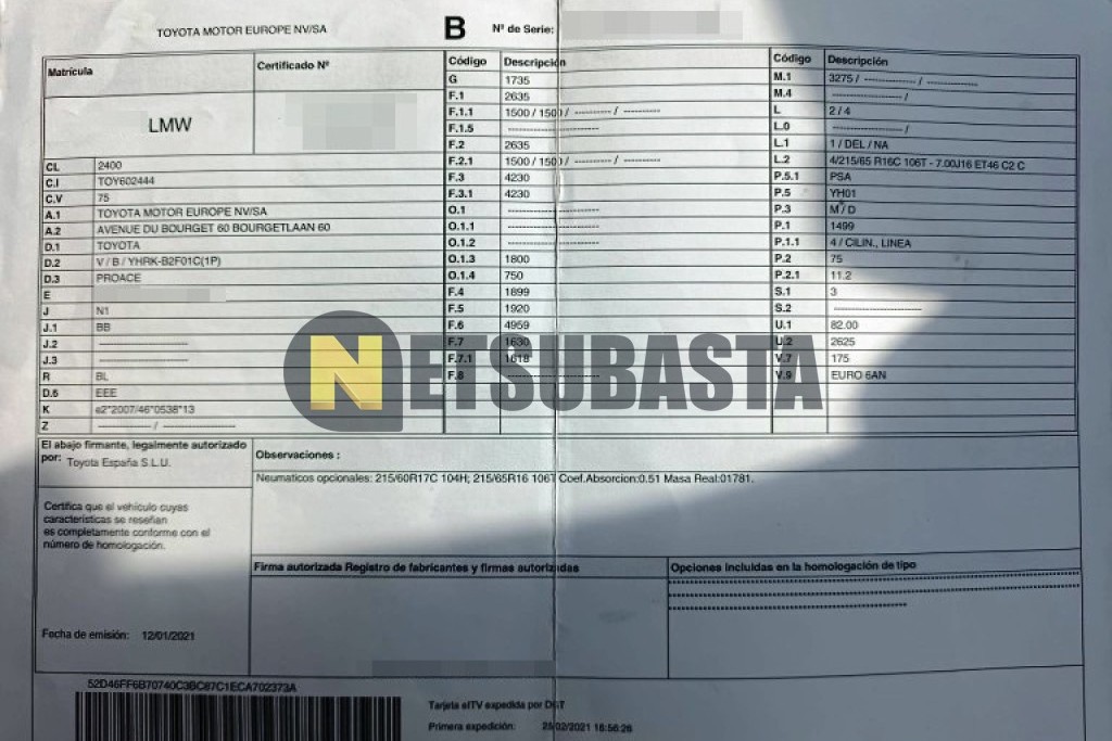 Toyota PROACE 1.5D 2021