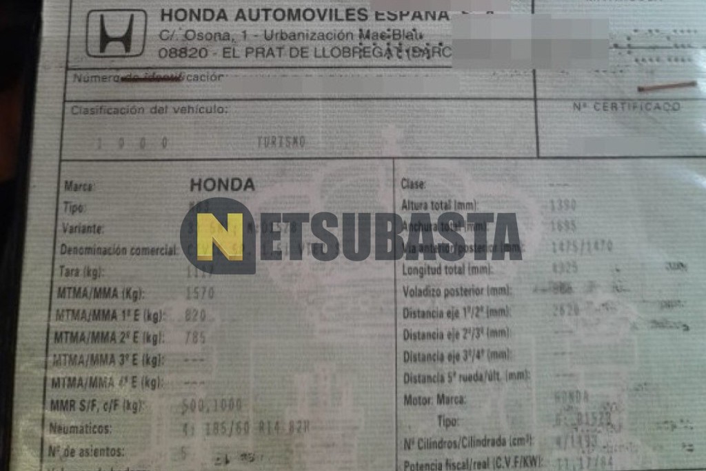 Honda Civic 1.5i VTEC 1999