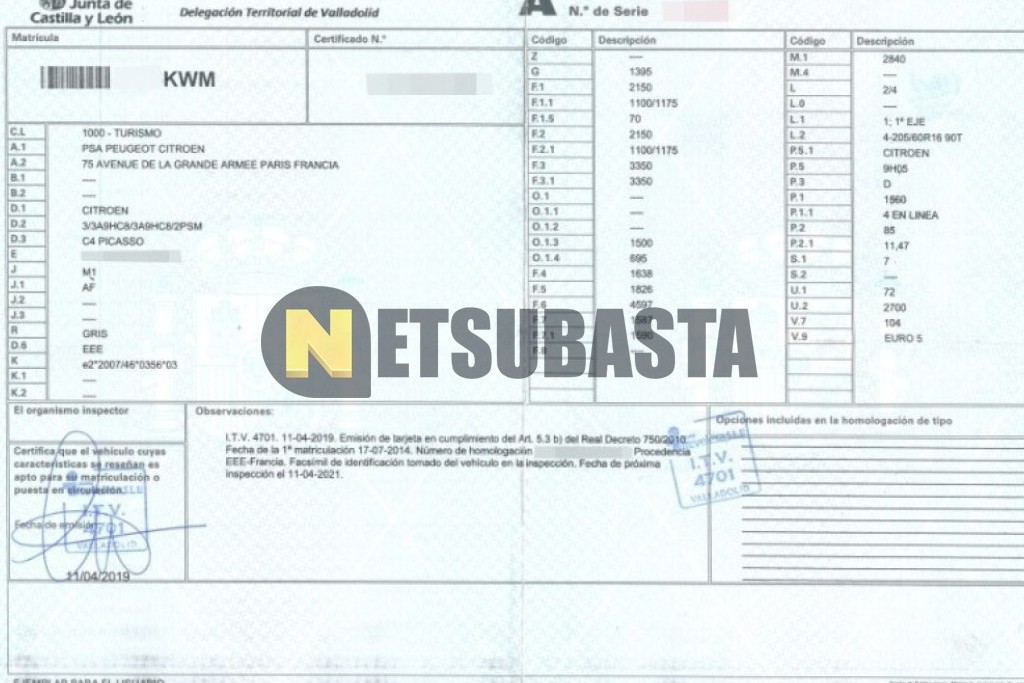 Citroën Grand C4 Picasso 1.6 e-HDi ETG6 2014