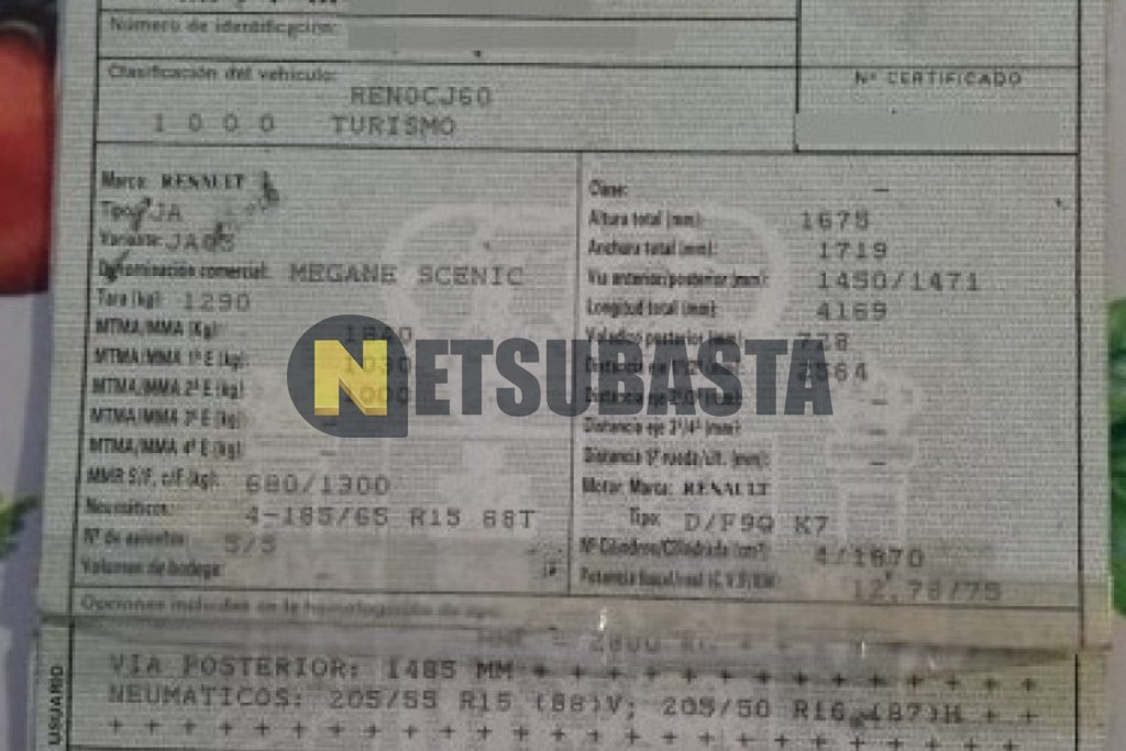 Renault Scenic 1.9 dCi 2001