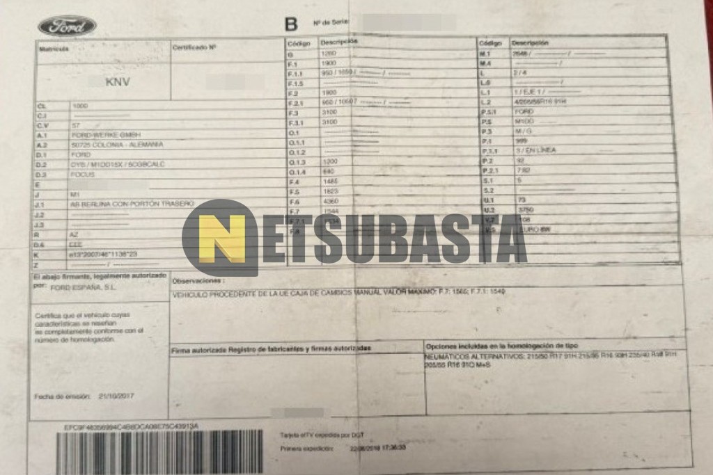 Ford Focus 1.0 EcoBoost 2018