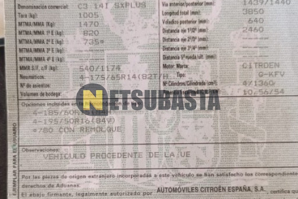Citroën C3 1.4i 2004