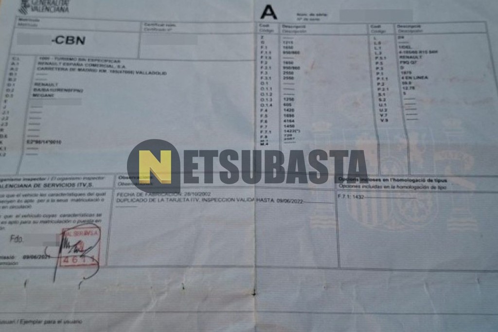 Renault Megane 1.9 dTi 2002