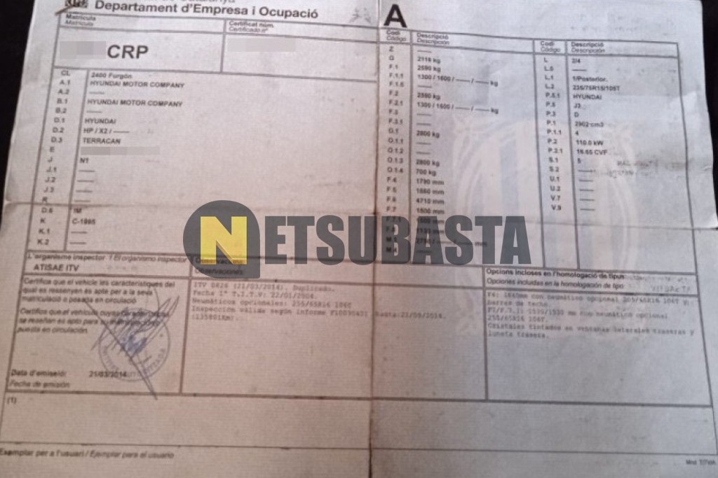 Hyundai Terracan 2.9 CRDi 2004