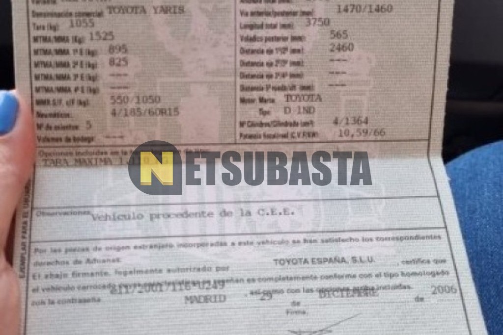 Toyota Yaris 1.4 D-4D 2007