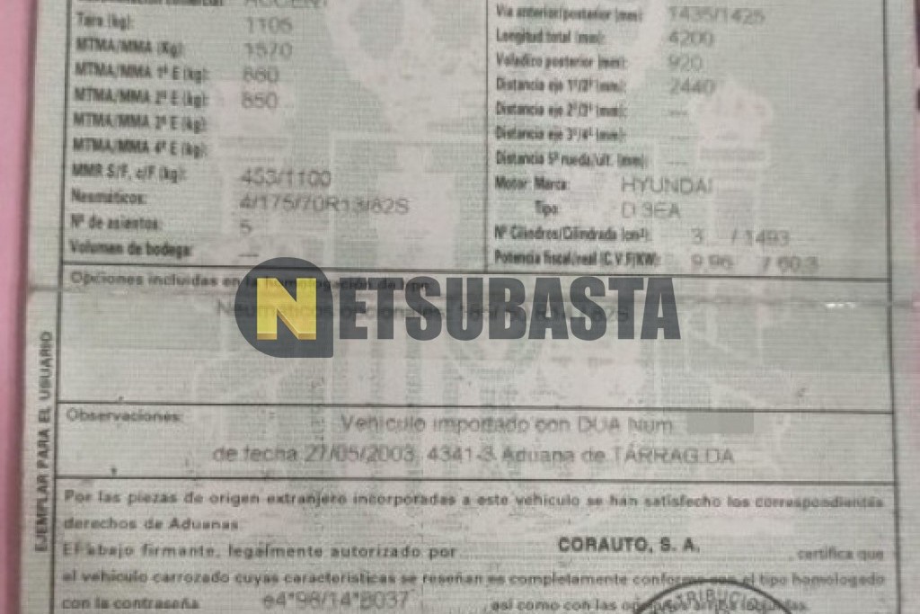 Hyundai Accent 1.5 CRDi 2004
