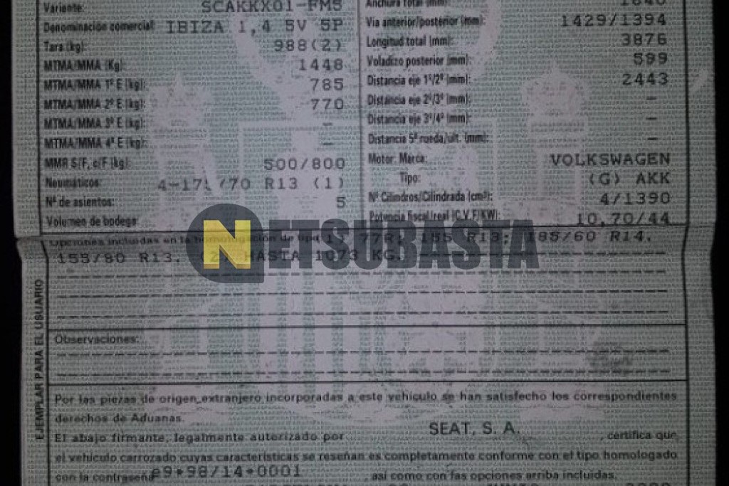 Seat Ibiza 1.4 2001