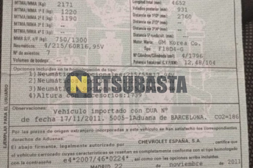 Chevrolet Orlando 1.8 Aut. 2012