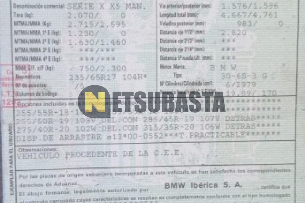 Bmw X5 3.0i 2001