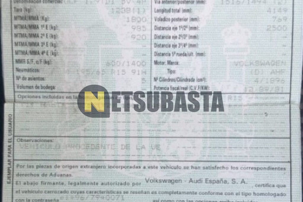 Volkswagen Golf 1.9 TDI 1998