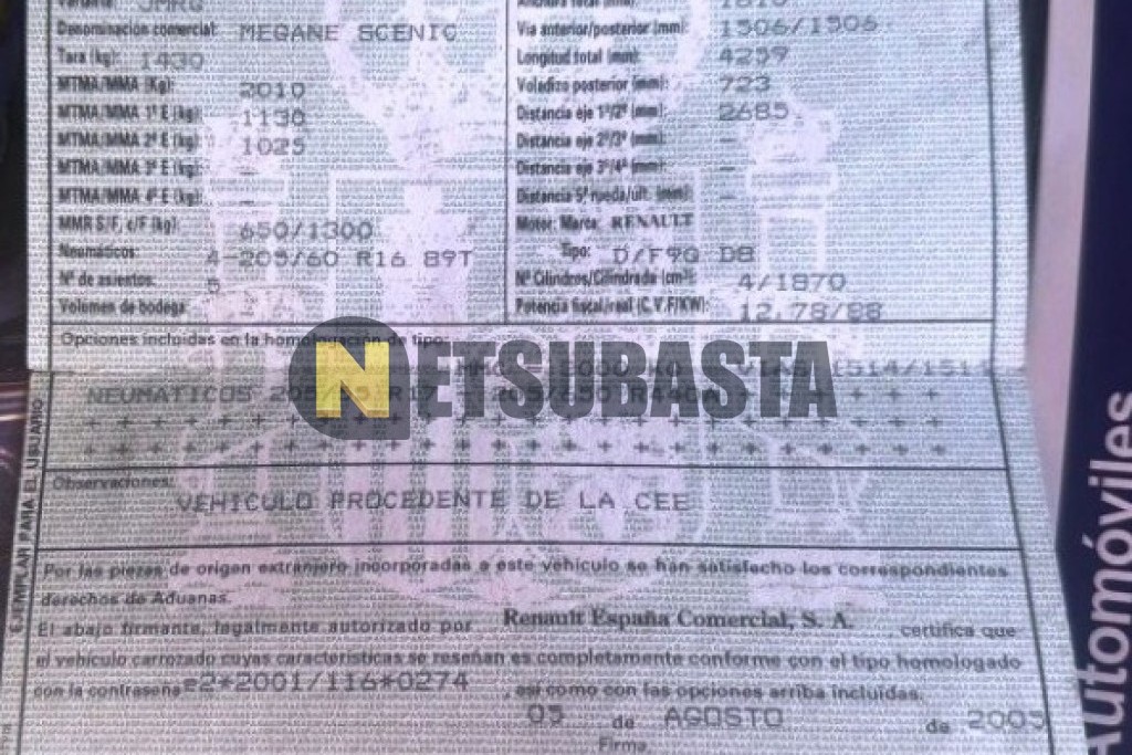 Renault Scenic 1.9 dCi 2005