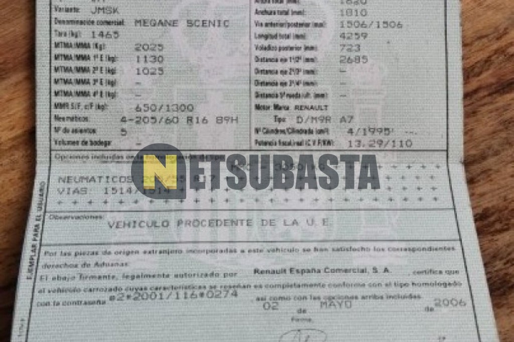 Renault Scenic 2.0 dCi 2006