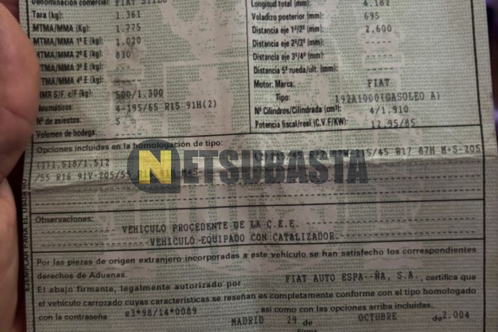 Fiat Stilo 1.9 JTD 2005