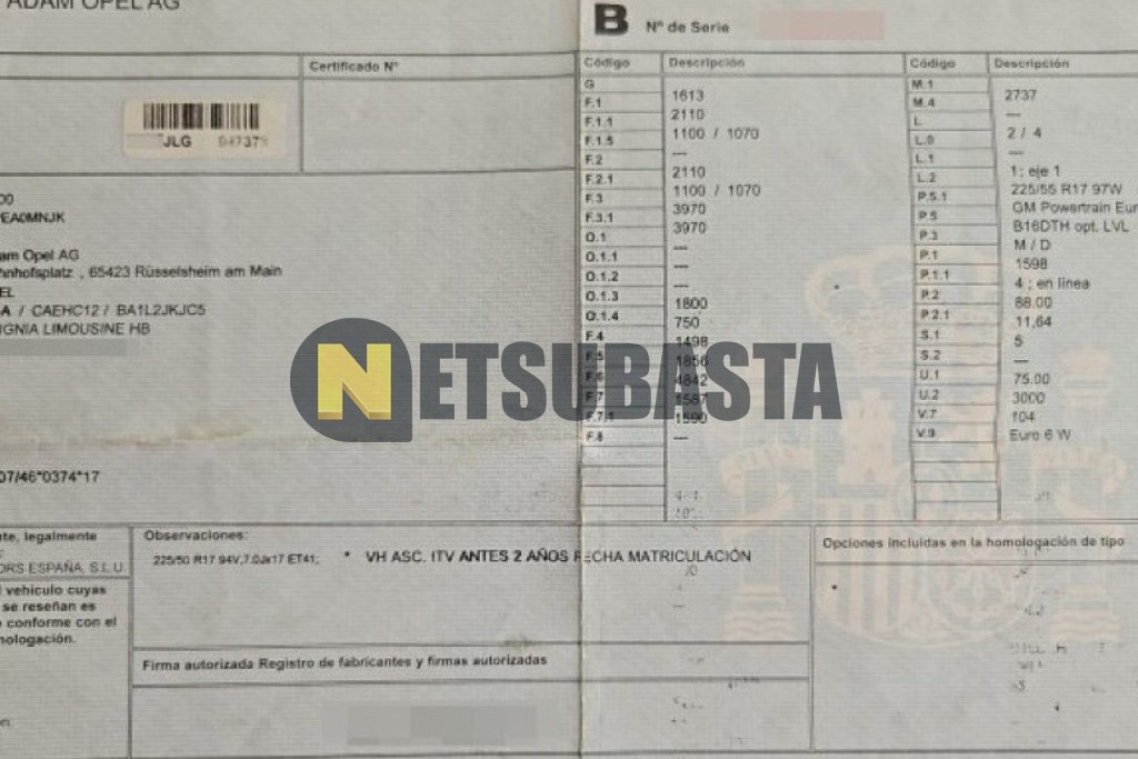 Opel Insignia 1.6 CDTI 2016
