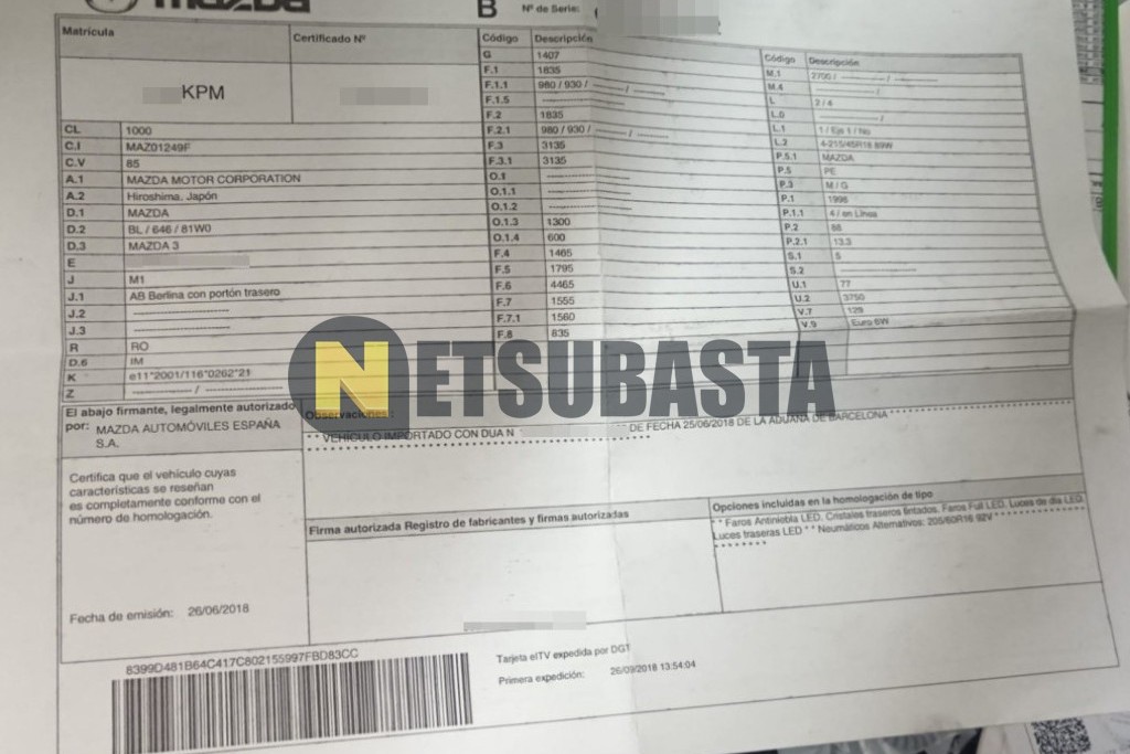 Mazda 3 2.0 Aut. 2018