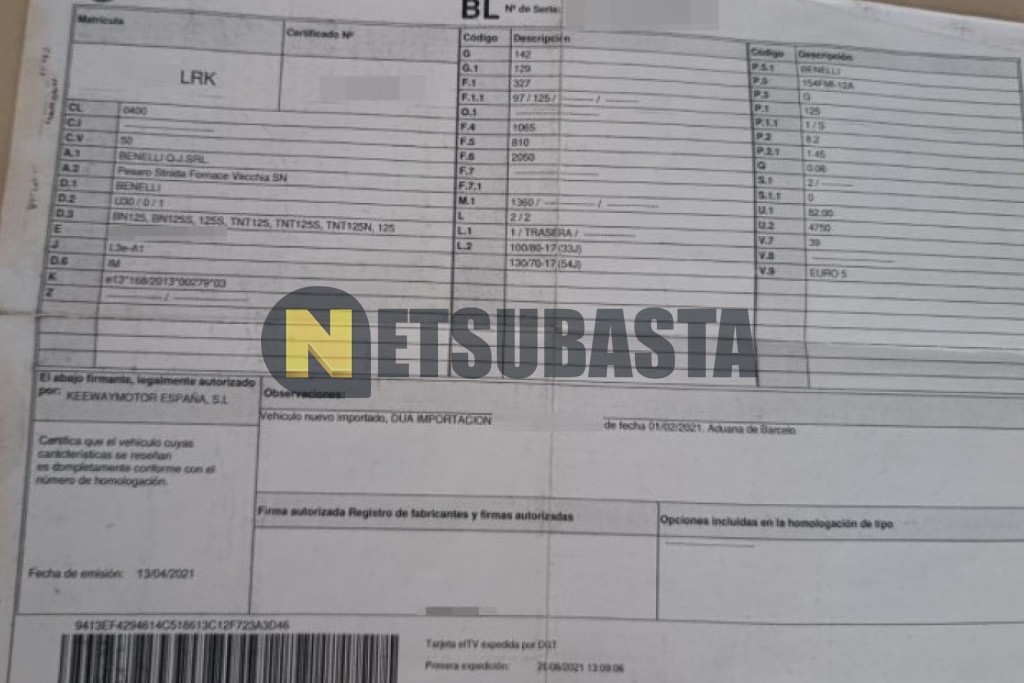 Benelli BN 125 2021