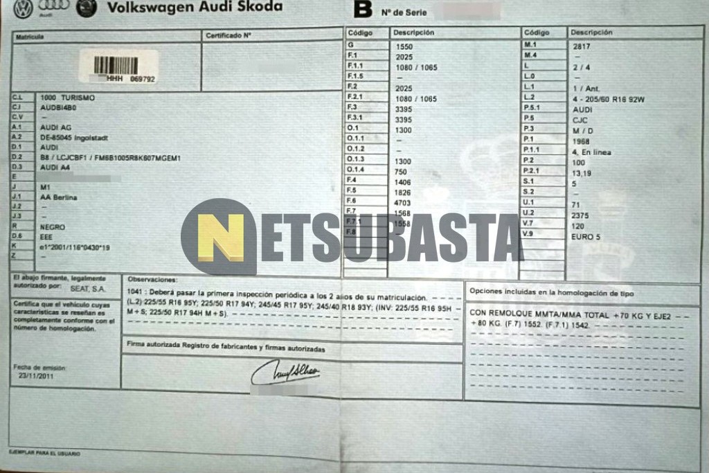 Audi A4 2.0 TDI 2011