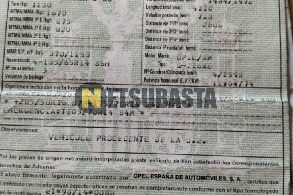 Opel Astra 1.6 16v 2001
