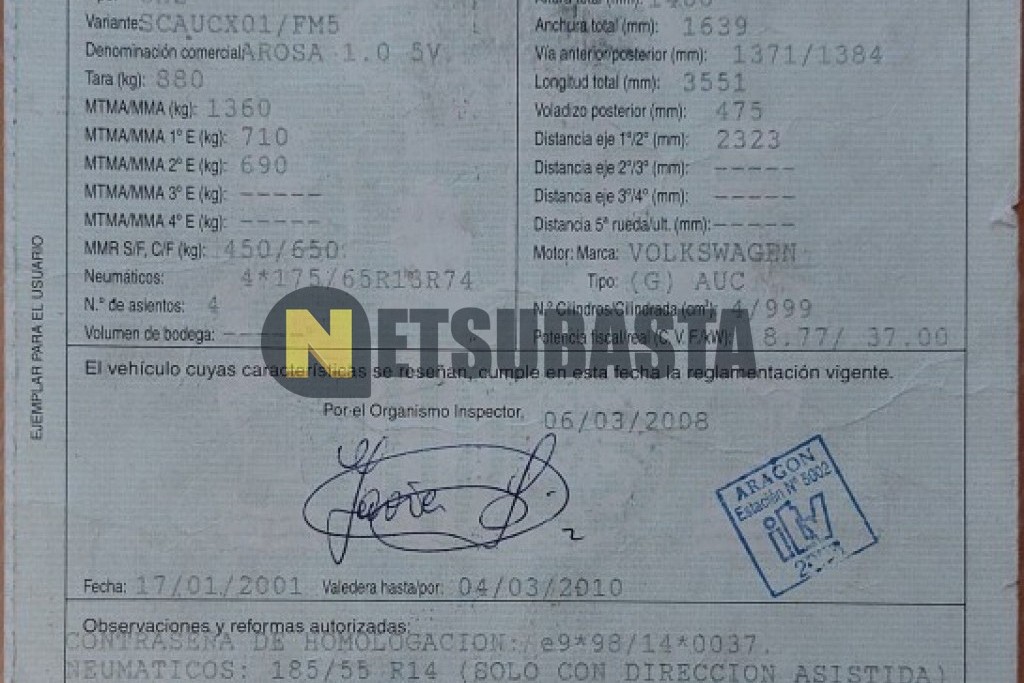 Seat Arosa 1.0 2001