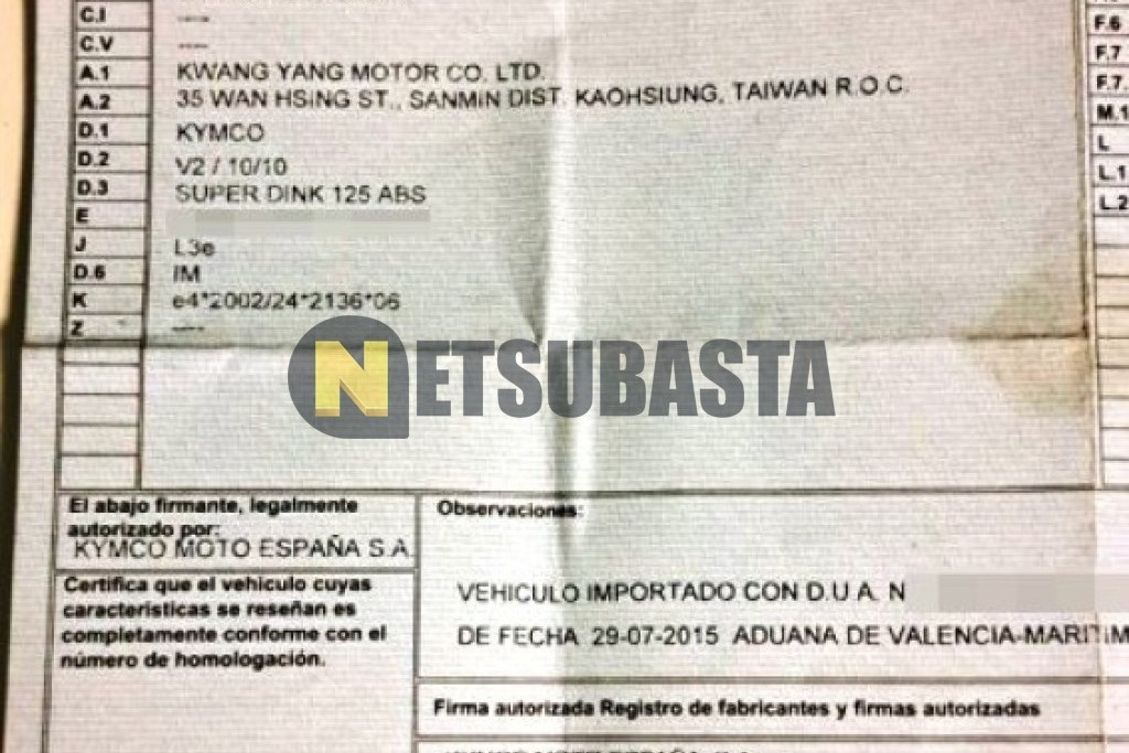 Kymco Super Dink 125 ABS 2015