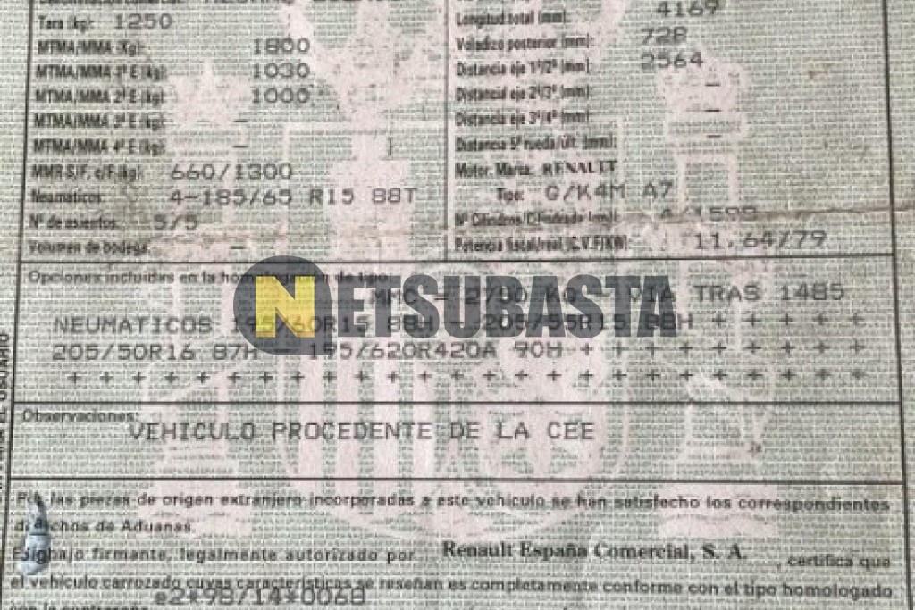 Renault Scenic 1.6 2003