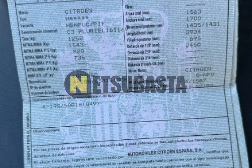 Citroën C3 Pluriel 1.6i 16v SensoDrive 2004