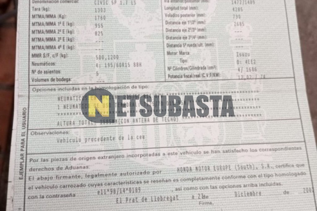Honda Civic 1.7 CTDi 2003