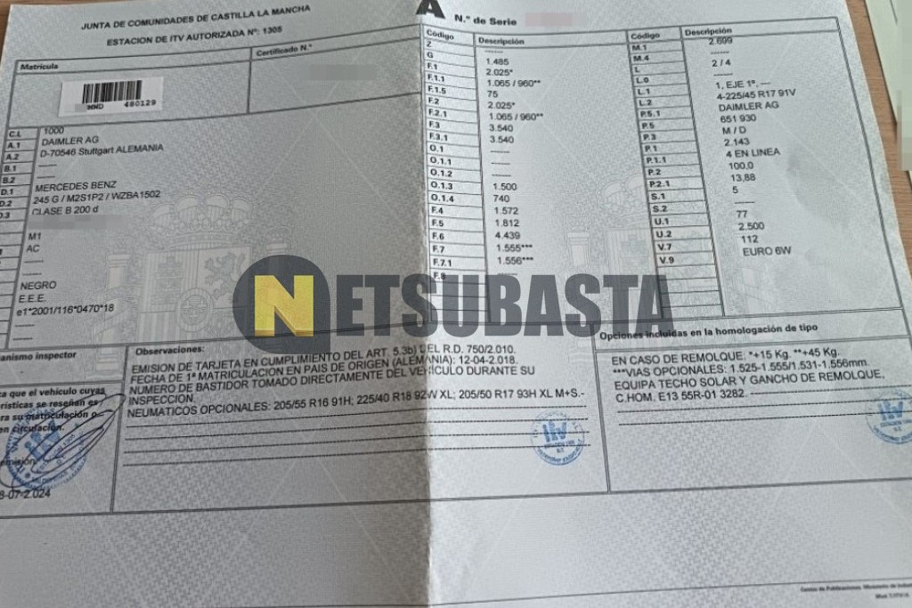 Mercedes-Benz B 200 d 2018