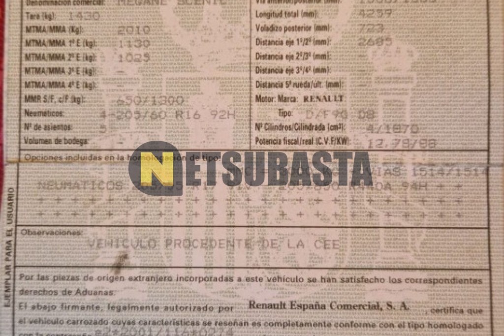Renault Scenic 1.9 dCi 2004