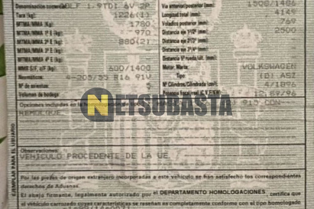 Volkswagen Golf 1.9 TDI 2003