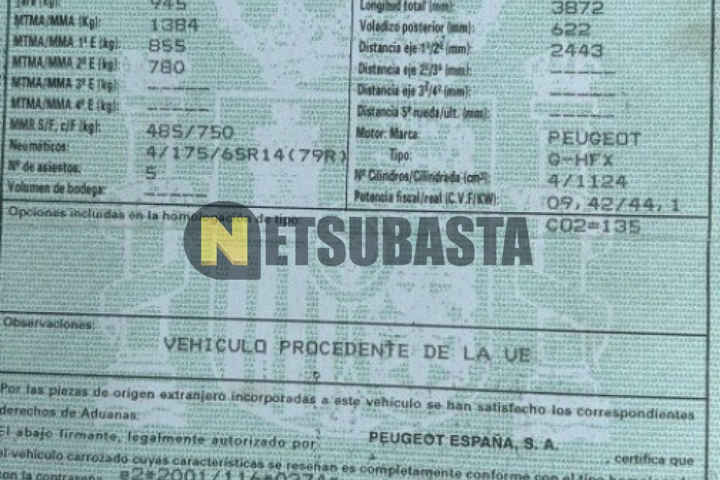 Peugeot 206 + 1.1 2010