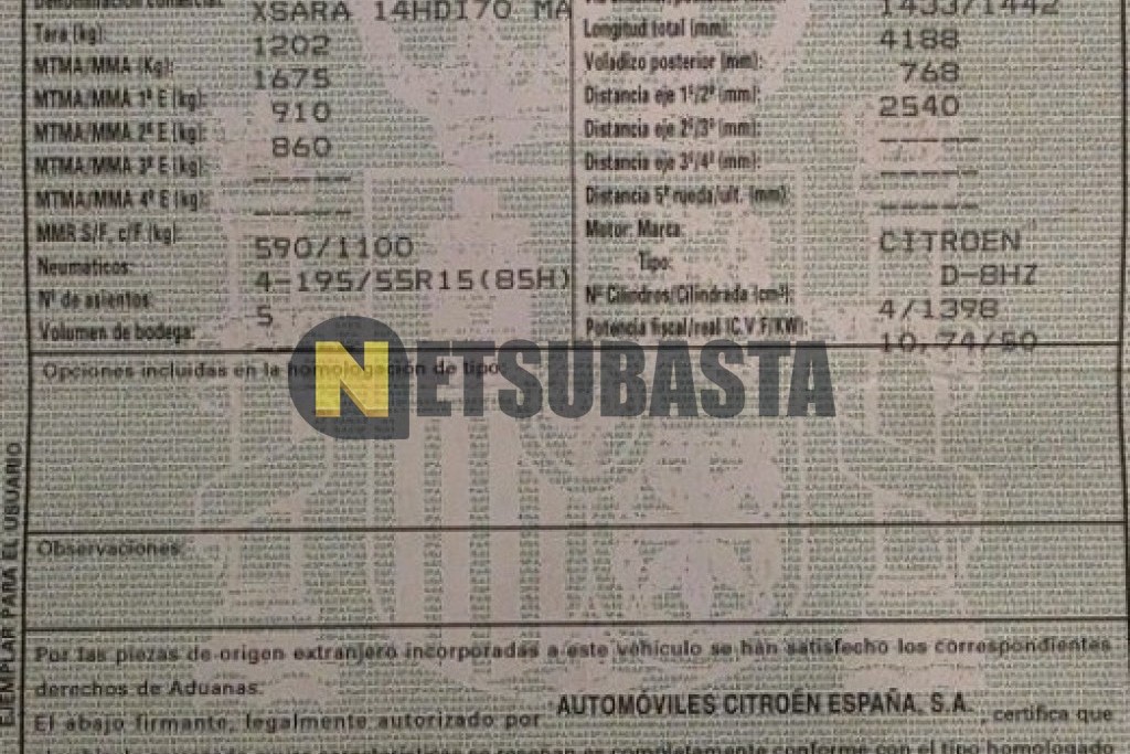 Citroën Xsara 1.4 HDi 2004