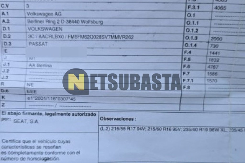 Volkswagen Passat 2.0 TDI 2016