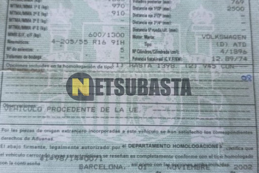 Volkswagen Golf 1.9 TDI 2003
