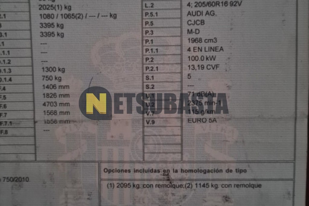 Audi A4 2.0 TDI 2011