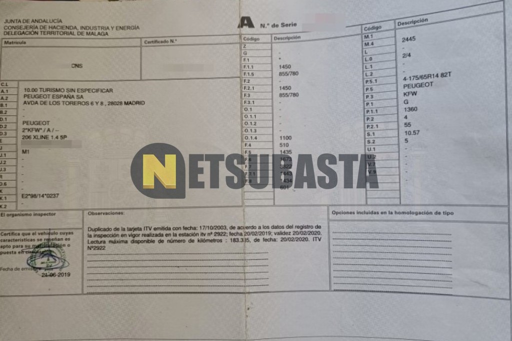 Peugeot 206 1.4i 2003