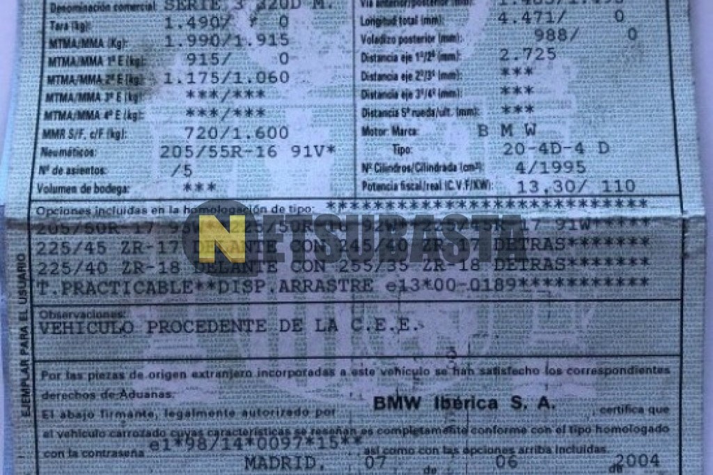 Bmw 320d 2004