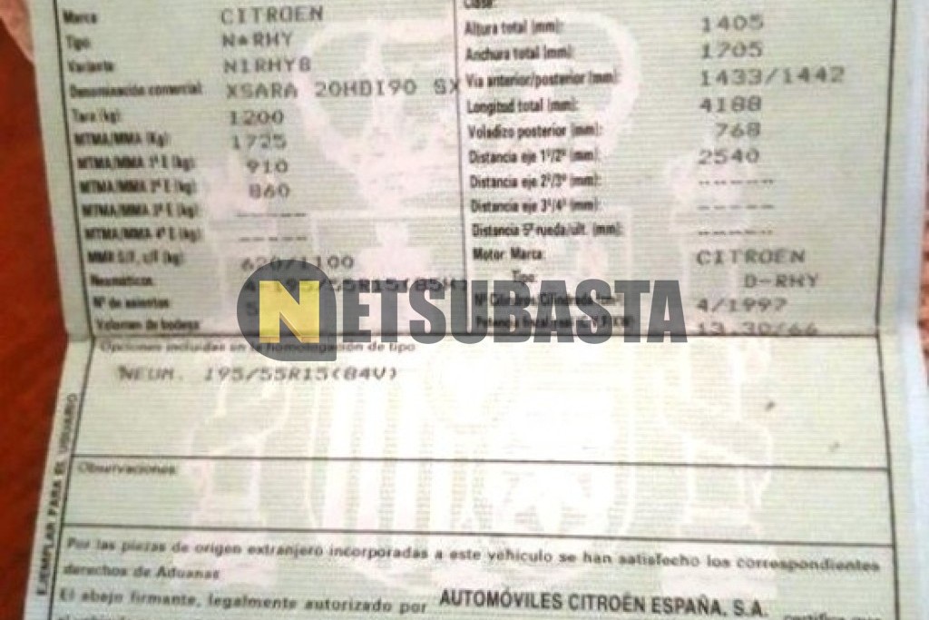 Citroën Xsara 2.0 HDi 2002