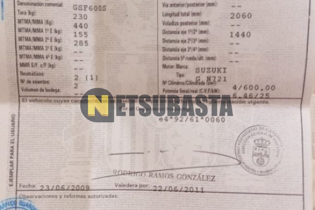 Suzuki GSF 600 Bandit 2000